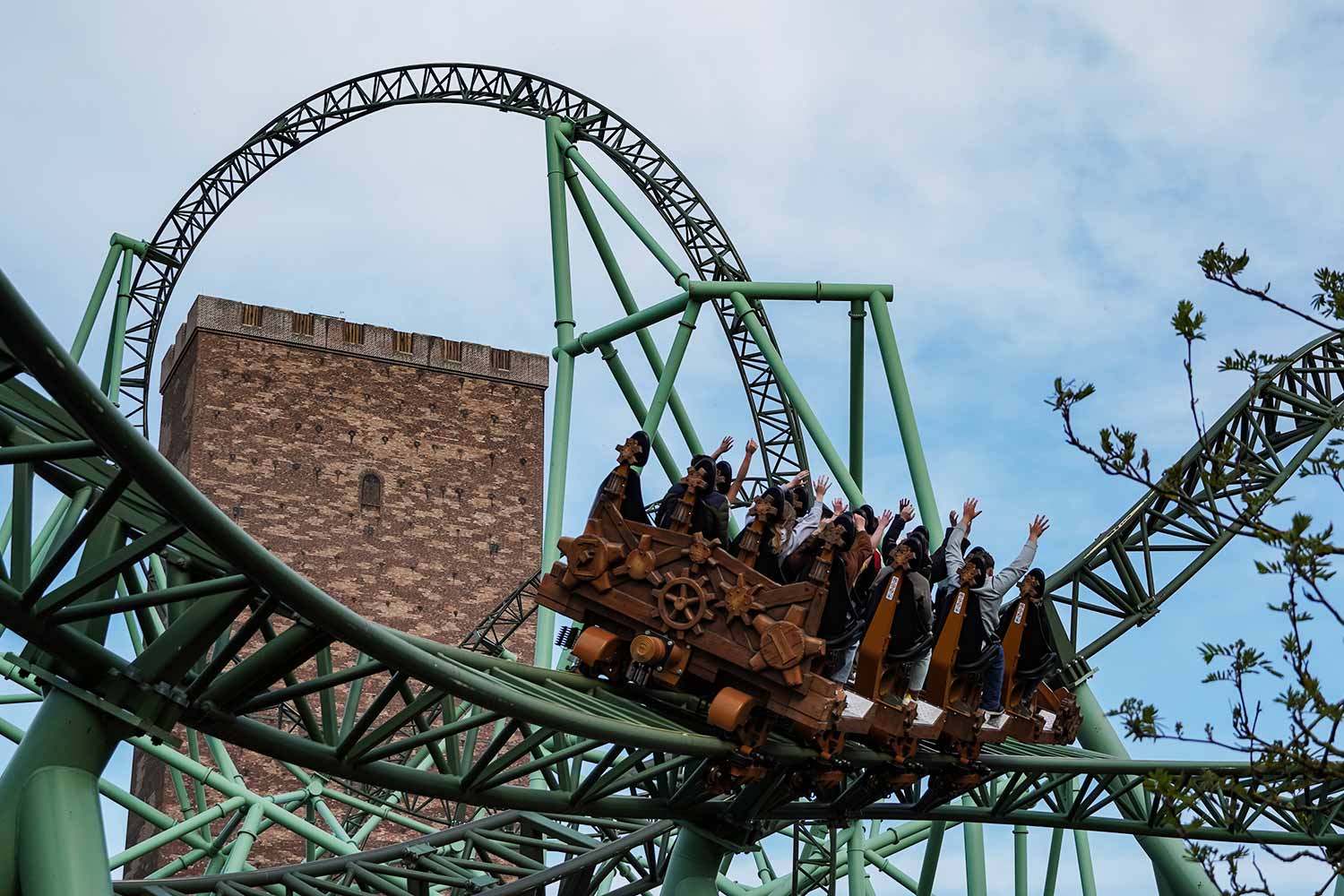 Achterbahn im Hansa-Park Sierksdorf.