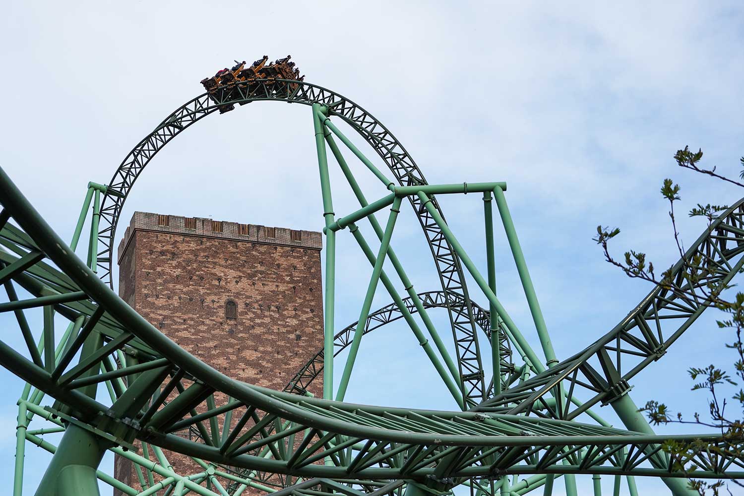 Achterbahn im Hansa-Park Sierksdorf.
