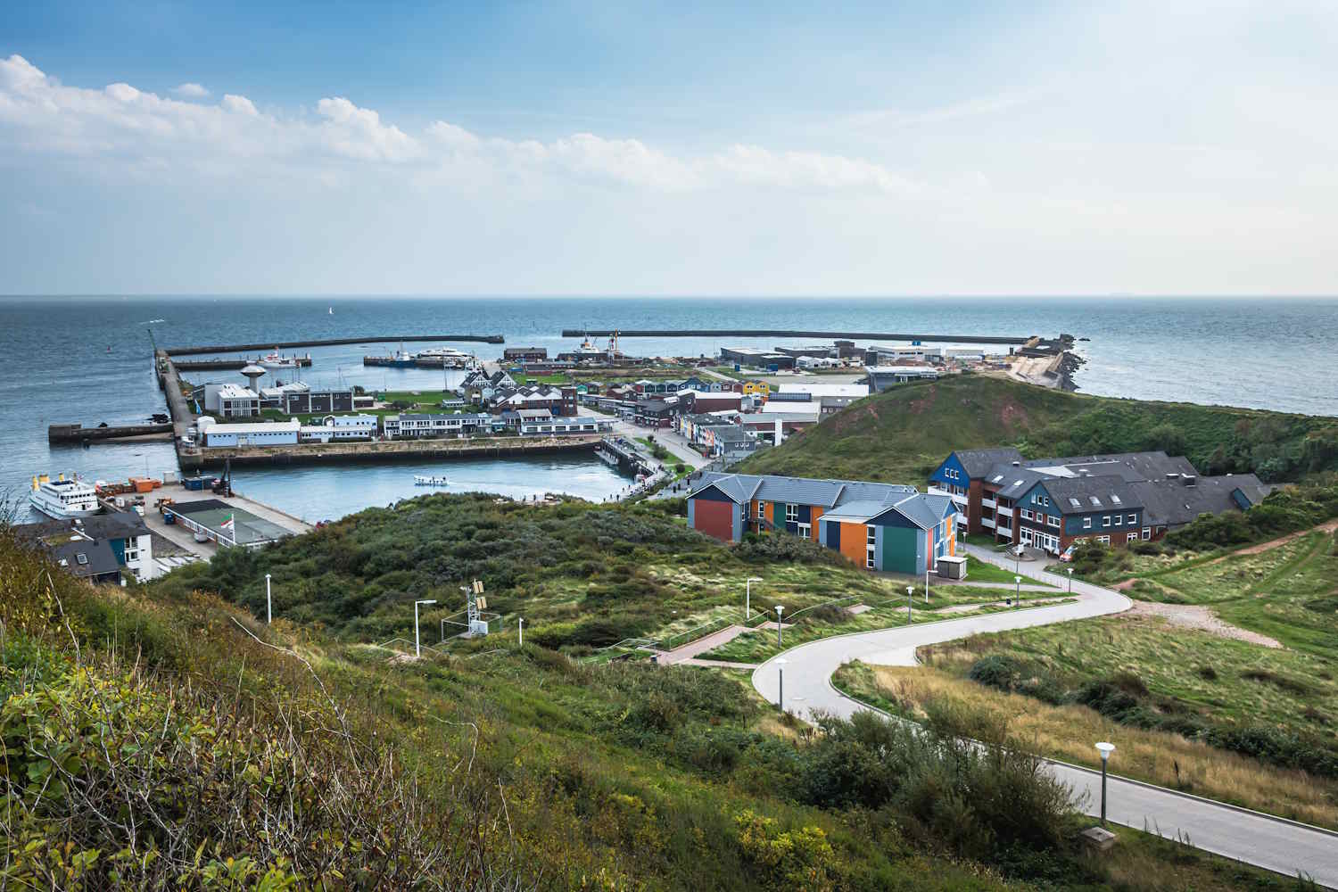 Hafen von Helgoland Luftbild