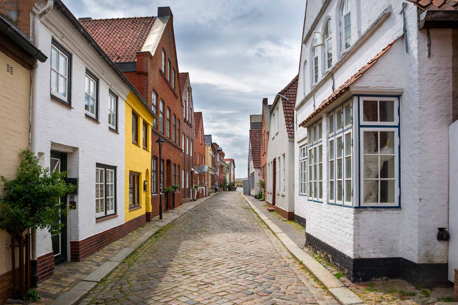 Gasse in der Altstadt von Husum