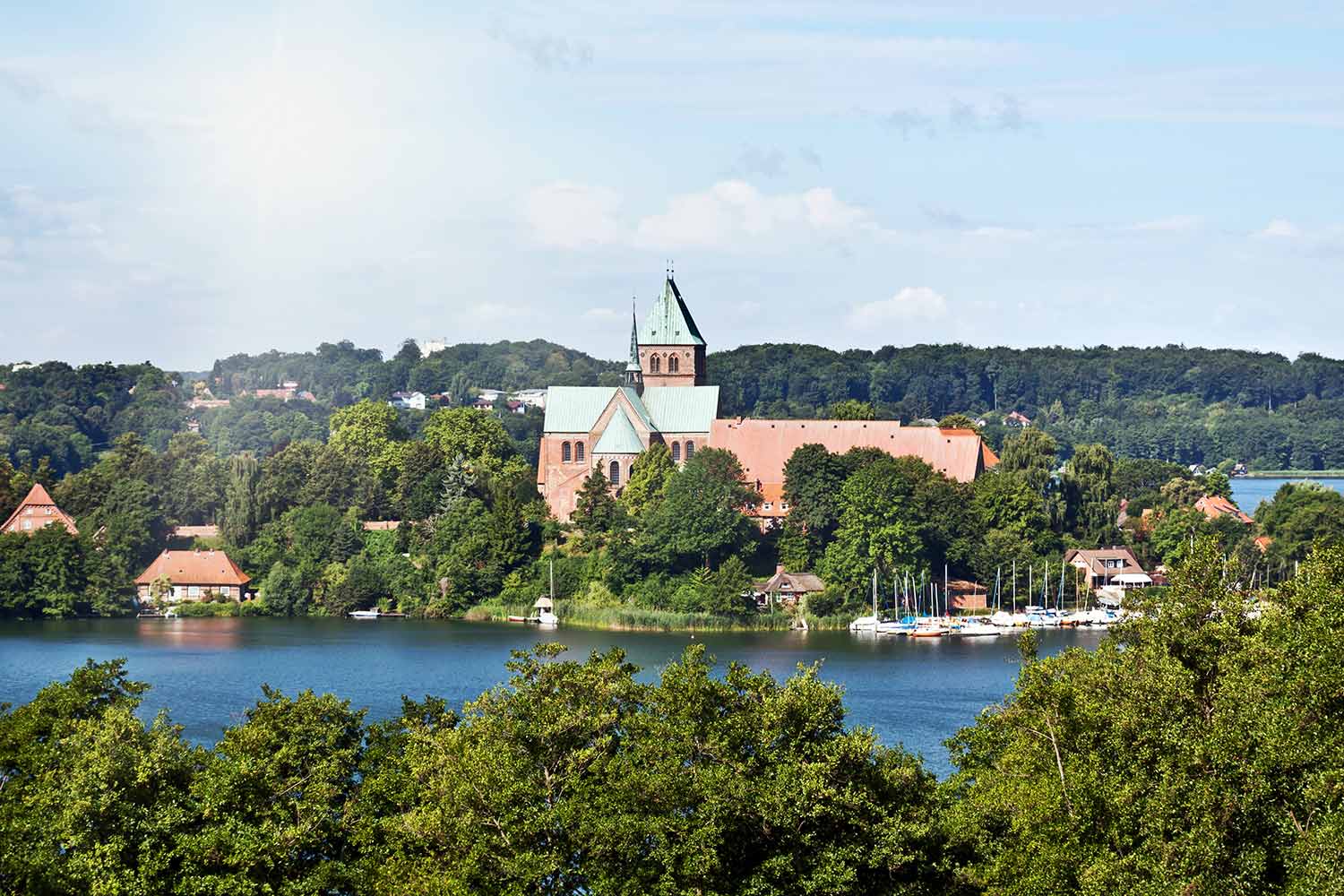 Blick auf die Ratzburger Dominsel